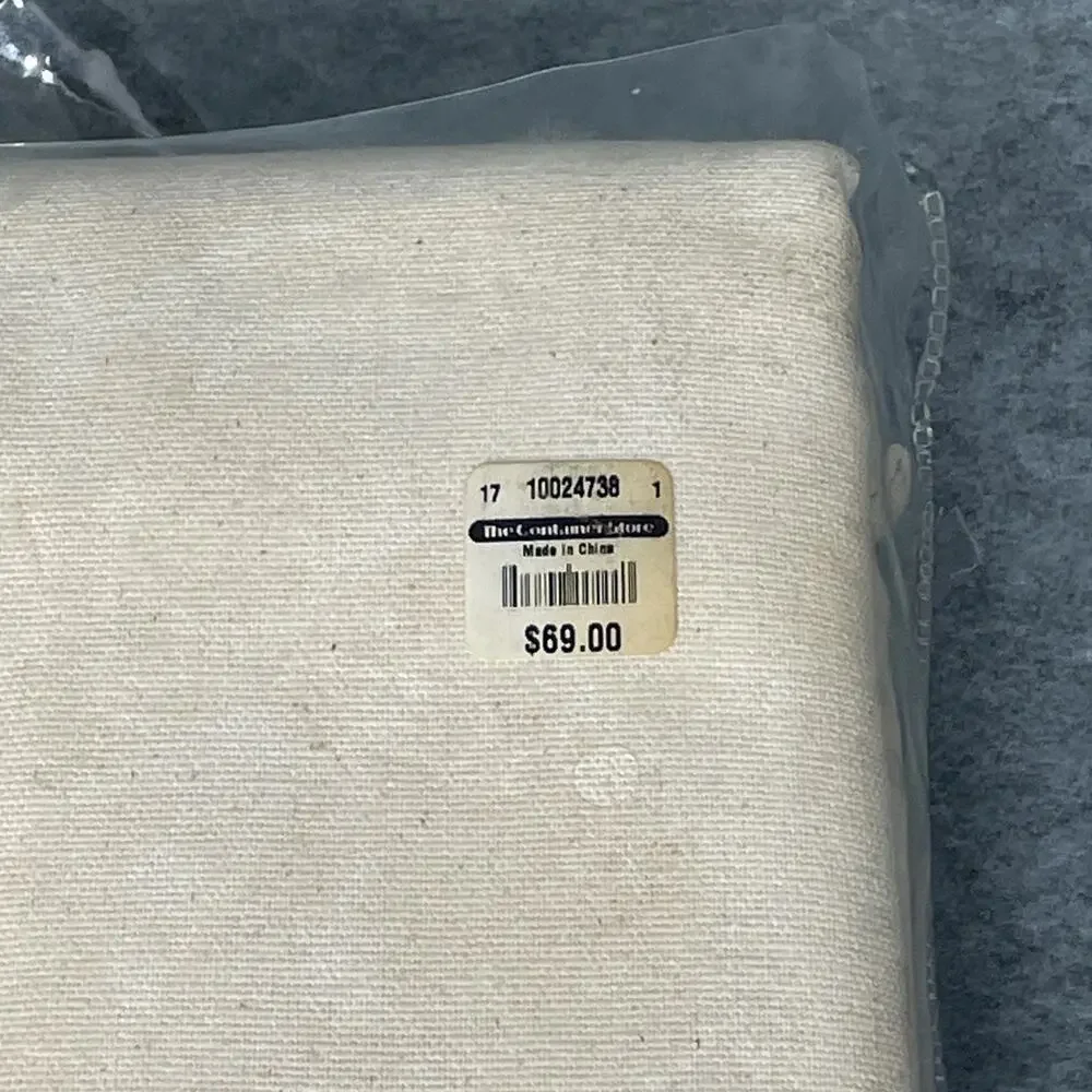 Vtg The Container Store Large Canvas Garment Rack Cover 48 InterMetro NOS